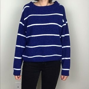 H&M Striped Fine-knit Sweater